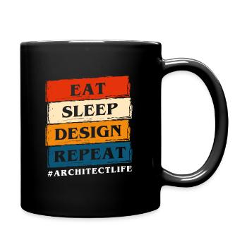 Engineer Building Study Civil Engineer - Full Color Mug - black - Right