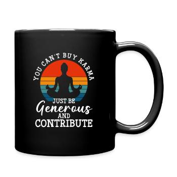 Spiritual Positive Sarcasm Ego - Full Color Mug - black - Right