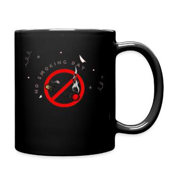 No smoking design - Full Color Mug - black - Right