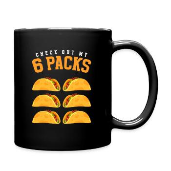 Tacos Hunger Foodie - Full Color Mug - black - Right