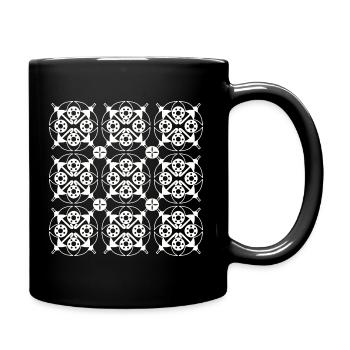 Umbrella tile White - Full Color Mug - black - Right