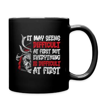 Fighter Martial Arts Fighter Courage Japanese Art - Full Color Mug - black - Right
