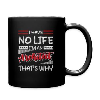 Engineer Building Draft Office - Full Color Mug - black - Right