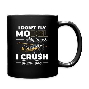 Model Maker Model Airplane Hobby Pilot - Full Color Mug - black - Right