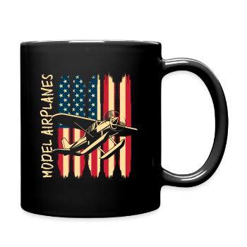 Model Airplane Model Flying Aerobatics - Full Color Mug - black - Right