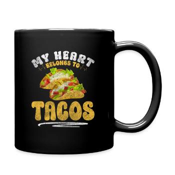 Tacos Hunger Food Truck Foodie - Full Color Mug - black - Right