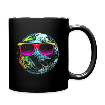 Cool Earth Planet - Full Color Mug - black - Right