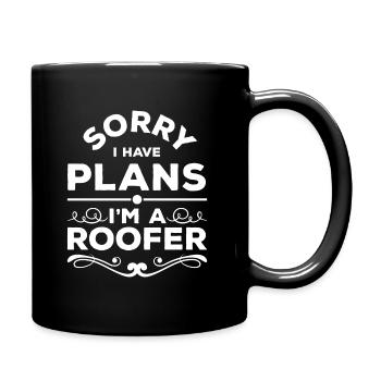 Roofer House - Full Color Mug - black - Right