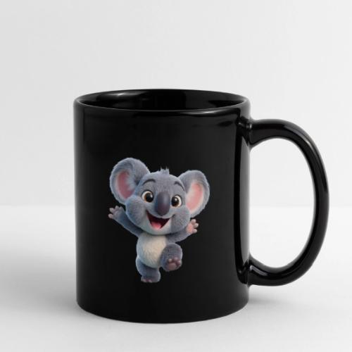 Joyful 3D Baby Koala with Arms Up - Full Color Mug