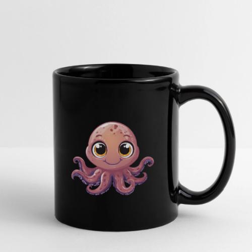 Cute Cartoon Baby Octopus with Big Eyes - Full Color Mug