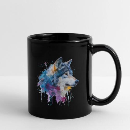 Splash-Art Wolf Head - Full Color Mug