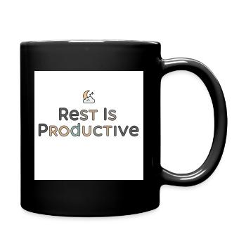 Rest Is Productive - Full Color Mug - black - Right