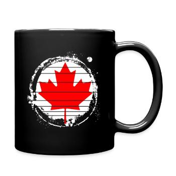 CANADA FLAG MAPLE LEAF - Full Color Mug - black - Right