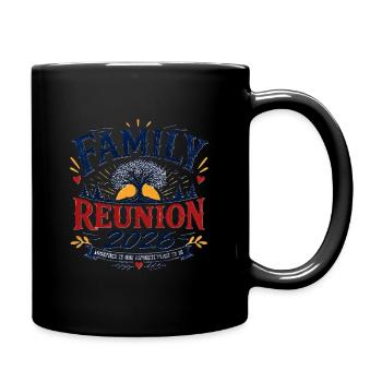 Family Reunion 2026 Emblem Design - Full Color Mug - black - Right