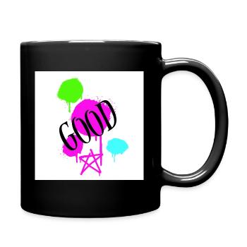 Neon Graffiti GOOD Splash - Full Color Mug - black - Right