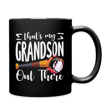 Thats My Grandson Out There Baseball - Full Color Mug - black - Right