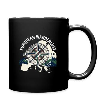 European Wanderlust Compass - Full Color Mug - black - Right