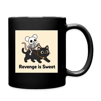 Revenge is Sweet Halloween Design - Full Color Mug - black - Right