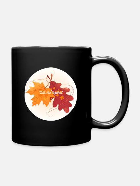 Lets Fall Together - Full Color Mug - black