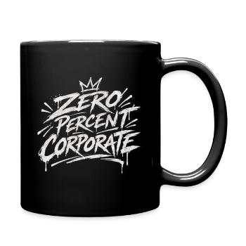 Zero Percent Corporate Graffiti - Full Color Mug - black - Right