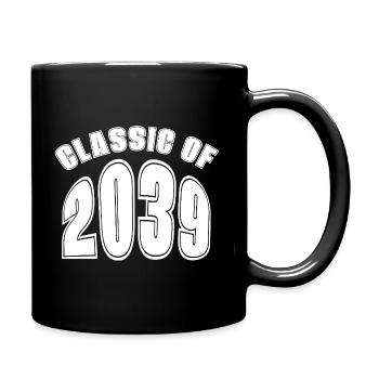 Class of 2039 Retro Kindergarten - Full Color Mug - black - Right