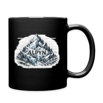 Alpyn Mountain Crest - Full Color Mug - black - Right