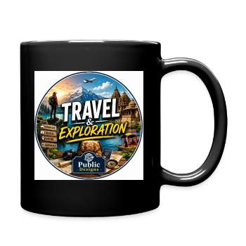 Travel & Exploration - Full Color Mug - black - Right