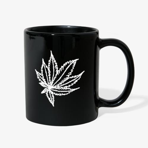 white leaf - Full Color Mug