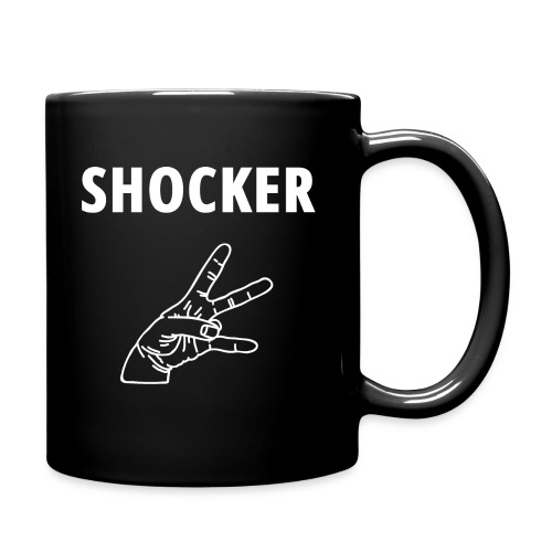 SHOCKER with Fingers Sign White version - Full Color Mug