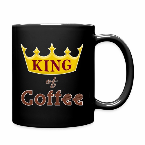 King of Coffee funny Java Bean Caffeine Lover. - Full Color Mug