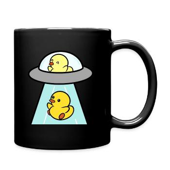 UFO - Duckie and Duck - Full Color Mug - black - Right