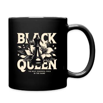 Black Queen The Most Powerful Chess African USA - Full Color Mug - black - Right