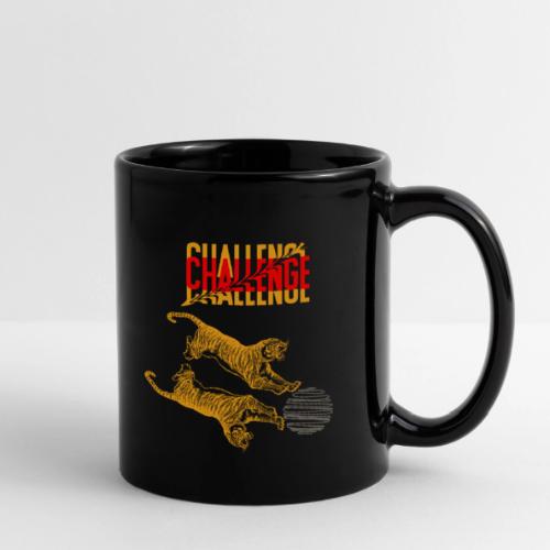 Double tiger fashion, jungle feline animals. - Full Color Mug