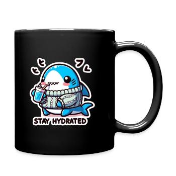 Sweater Shark: Refreshing Splash - Full Color Mug - black - Right