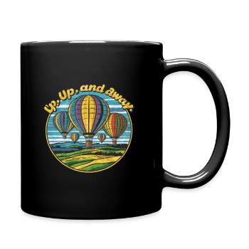 Up, Up, and Away - Full Color Mug - black - Right