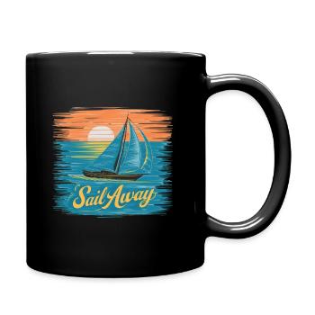 Sail Away - Full Color Mug - black - Right