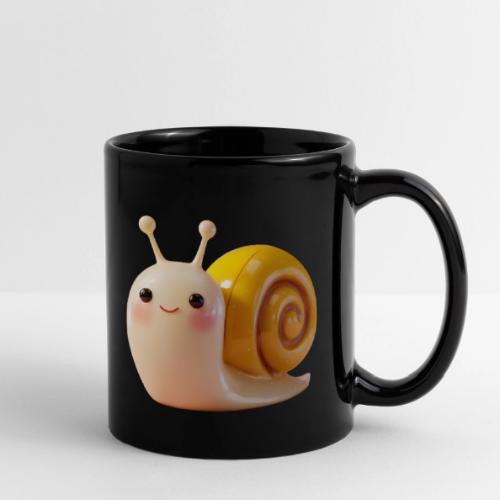 Sweet Cartoon Baby Snail Full of Joy - Full Color Mug