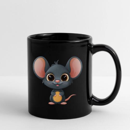 Joyful Cartoon Baby Mouse Smiling Brightly - Full Color Mug