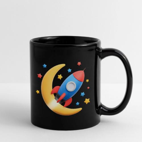 Rocket to the Crescent Moon - Full Color Mug