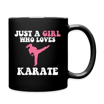 Just a Girl Who Loves Karate - Full Color Mug - black - Right