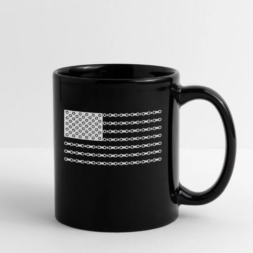 Bicycle Chain American Flag - Full Color Mug