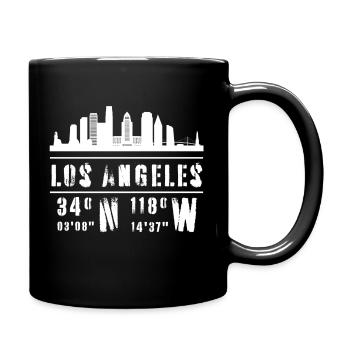 Los Angeles Coordinates - Full Color Mug - black - Right