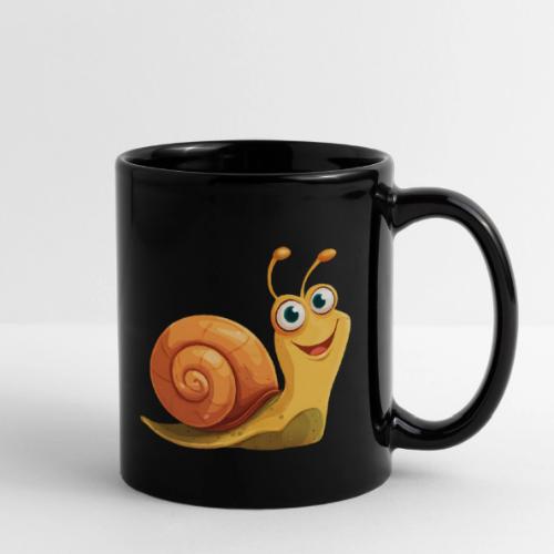 Happy Cartoon Snail with a Smile - Full Color Mug