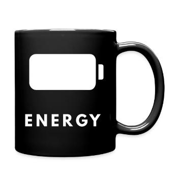 Energy Glyph Battery Pulse - Full Color Mug - black - Right