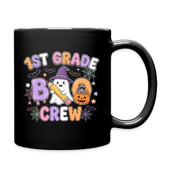 1st Grade Boo Crew Ghost Shirt - Full Color Mug - black - Right