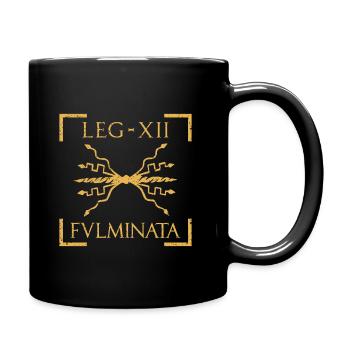 Legio XII Fulminata Thunderbolt Emblem Roman Legio - Full Color Mug - black - Right