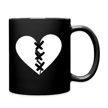 Broken Heart - Full Color Mug - black - Right