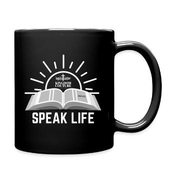 Speak Life - Full Color Mug - black - Right