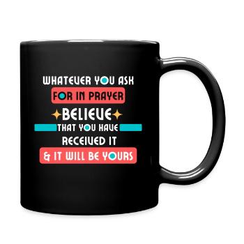 Ask in Prayer - Full Color Mug - black - Right