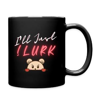 Cute Lurking Twitch Mouse - Full Color Mug - black - Right